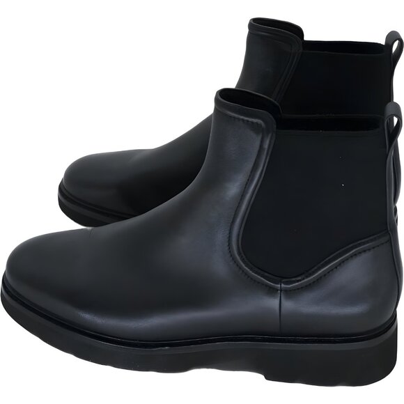 Vince Rue Lug Sole Chelsea Boots Black Women's US 11M - Picture 2 of 6